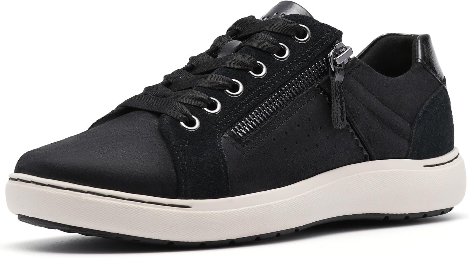 Amazon.com | Clarks Womens Nalle Zen Black Interest Leather 5