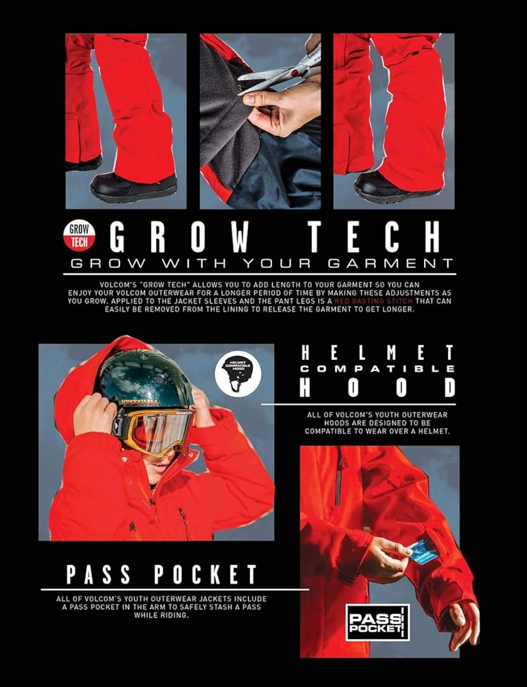 Amazon.com: Volcom Boys' Holbeck Insulated Snowboard Winter Jacket