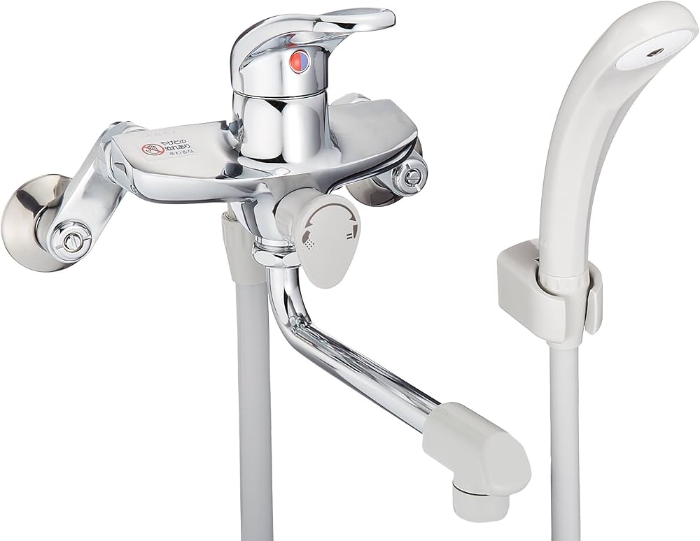 Amazon | SANEI(サンエイ) シングルシャワー 混合栓 浴室用 壁付き 2穴