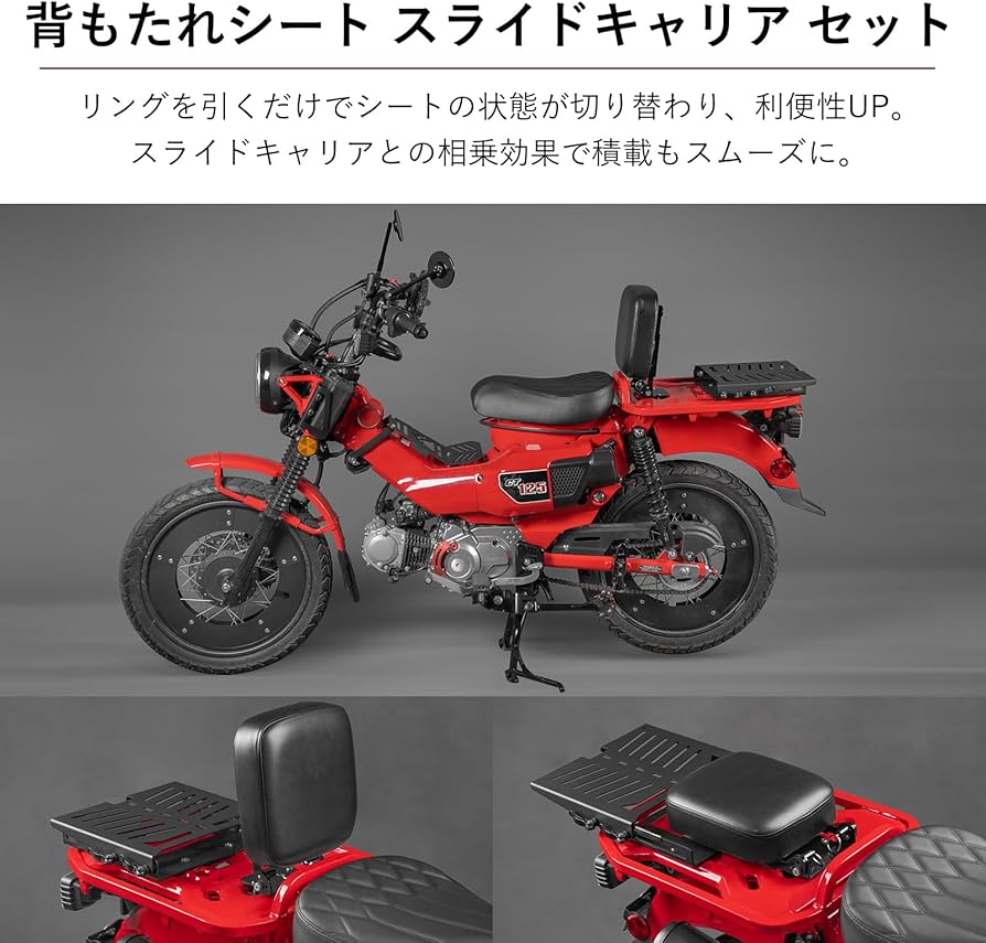 Amazon | HI-LINE タンデムシート スライドキャリア セット CT125
