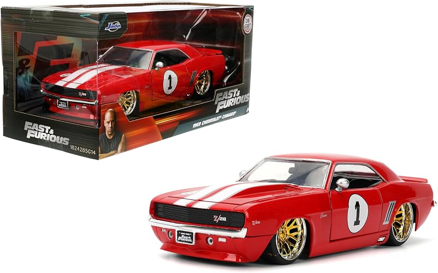 Amazon.com: Jada Toys Fast & Furious 1:24 1969 Chevy Camaro Die