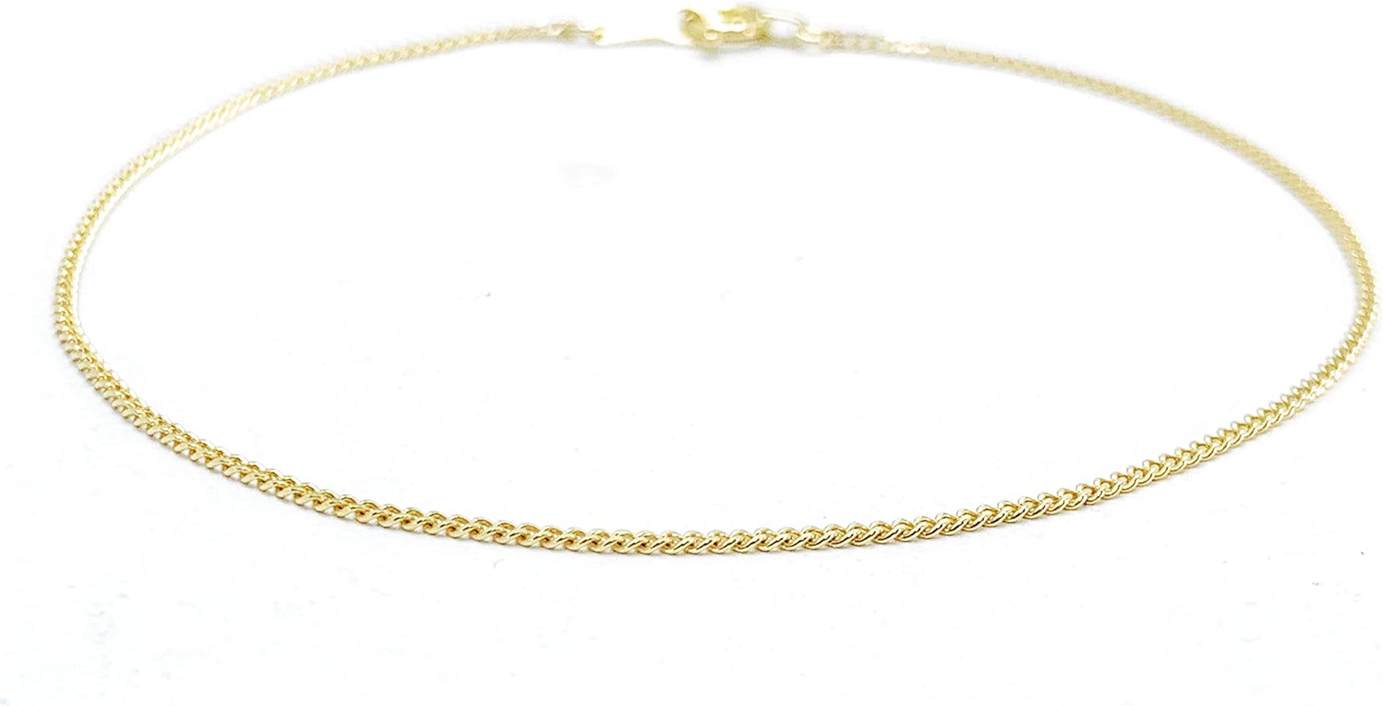 Amazon | K18 18金 18cm ブレスレット アンクレット 喜平1mm