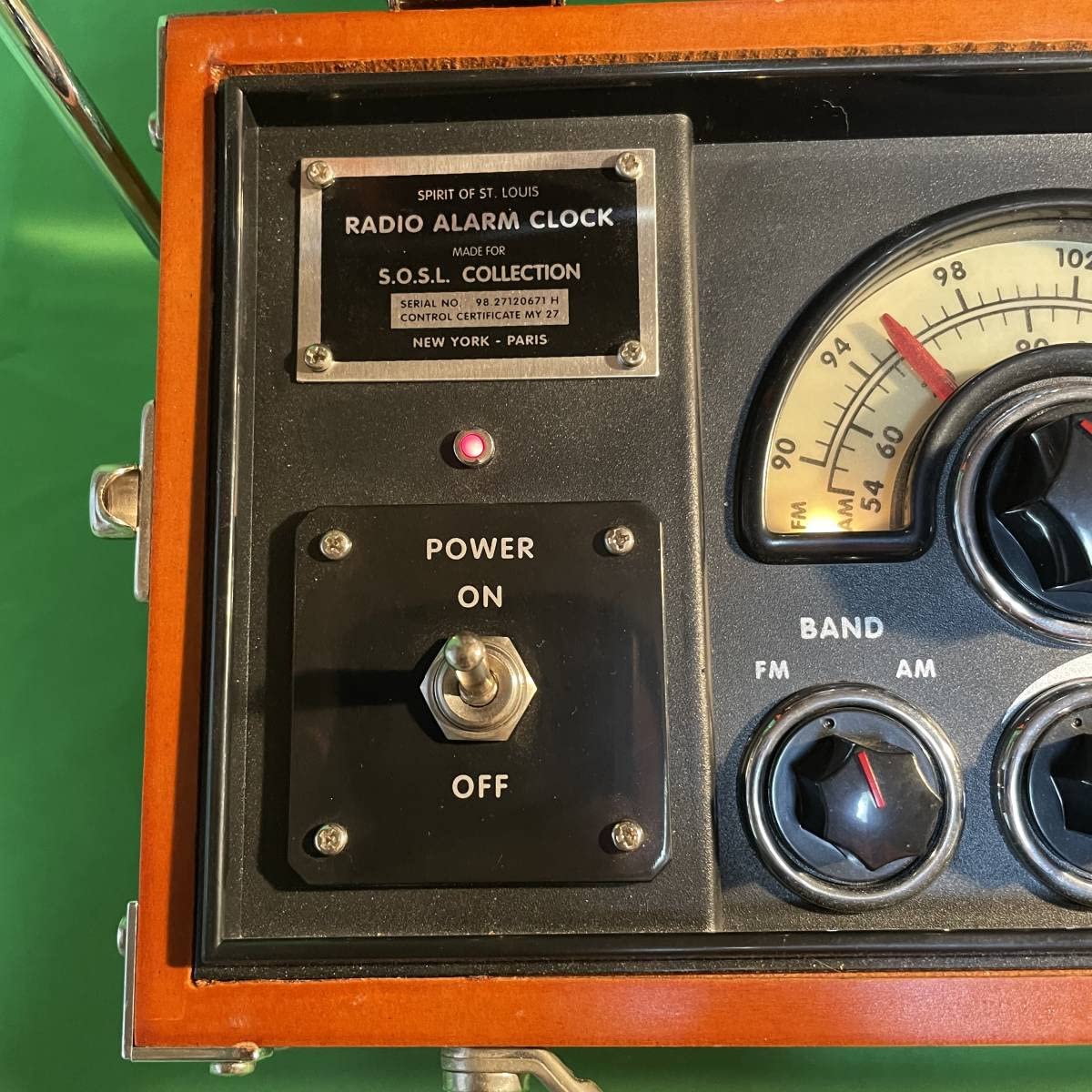 ビンテージ スピリット オブ セントルイス ラジオ アラームクロック