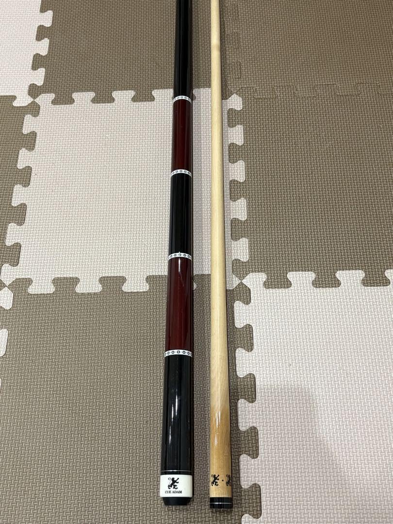 Amazon.co.jp: CUE ADAM ビリヤードキュー 黒 赤「日本のアダムでは