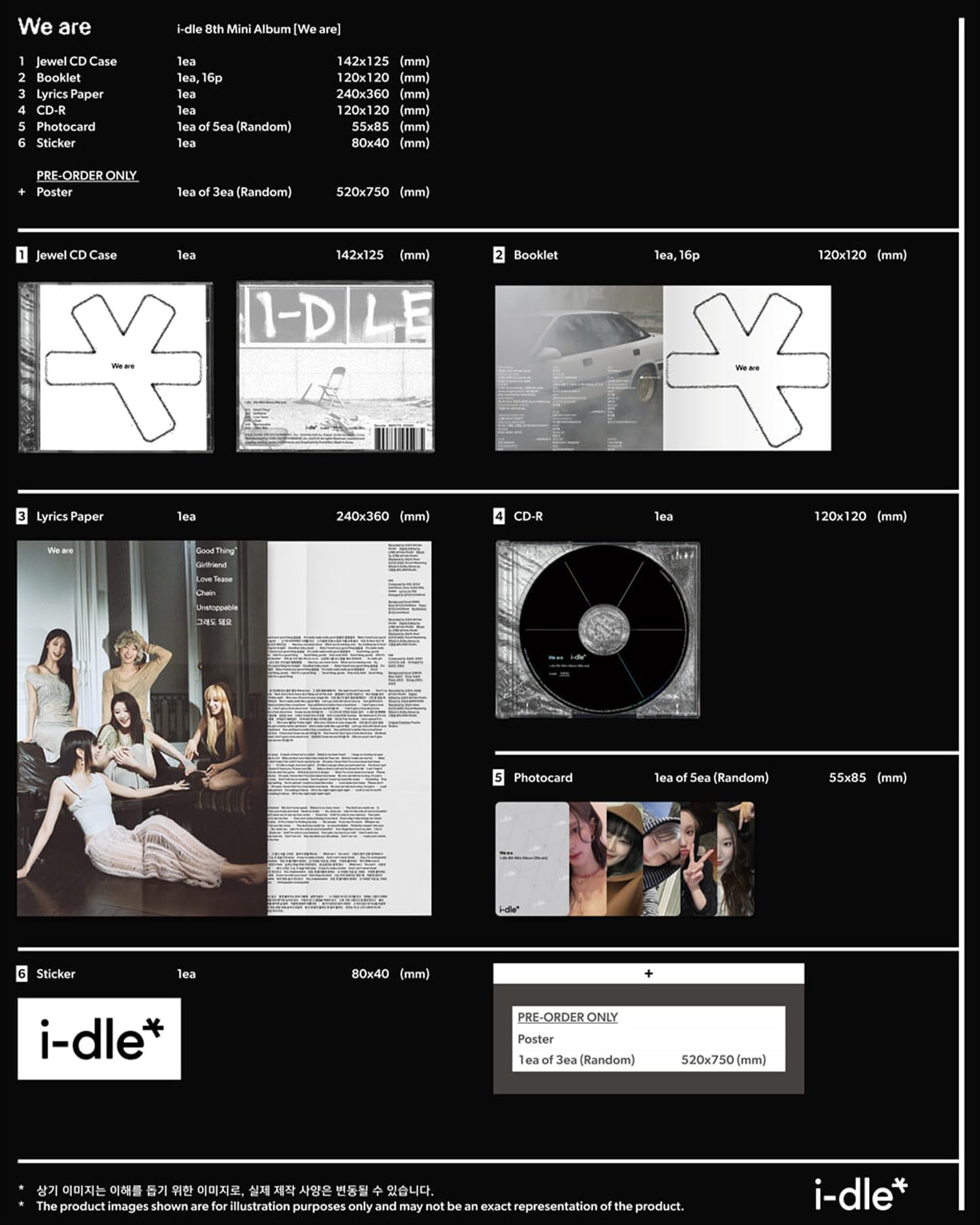 Amazon.co.jp: i-dle We are 8th Mini Album with Tracking Sealed