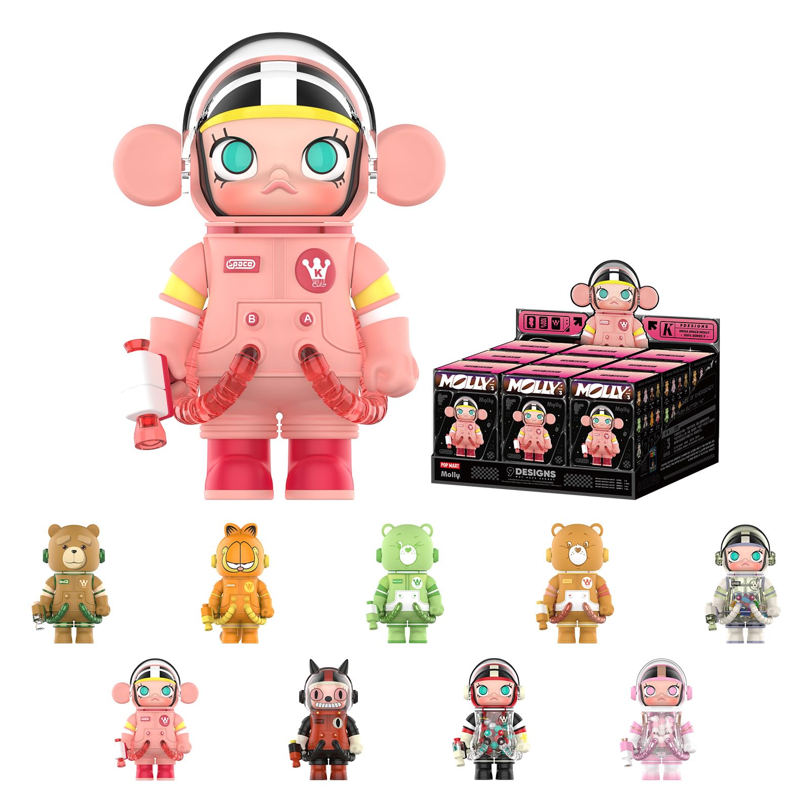 Amazon.com: POP MART MEGA Space Molly 100% Series 3, Molly Blind