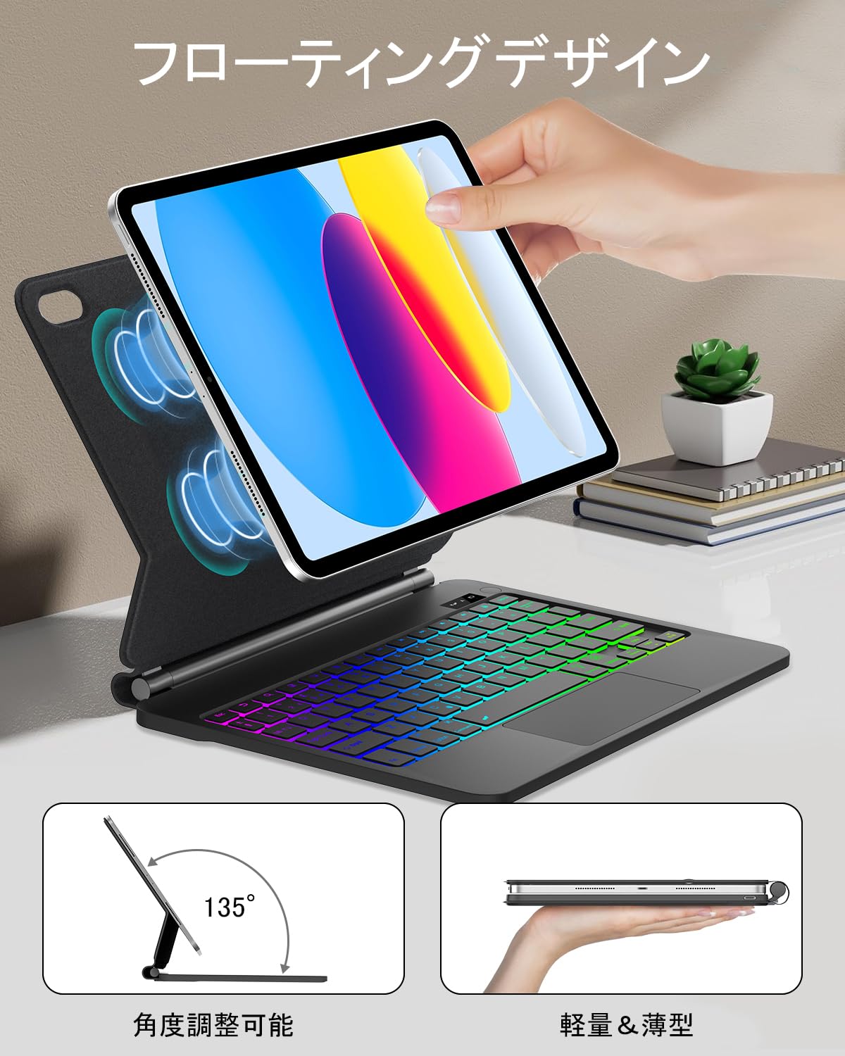 Amazon.co.jp: 【2025年最新型】マジックキーボード iPad 11 インチ