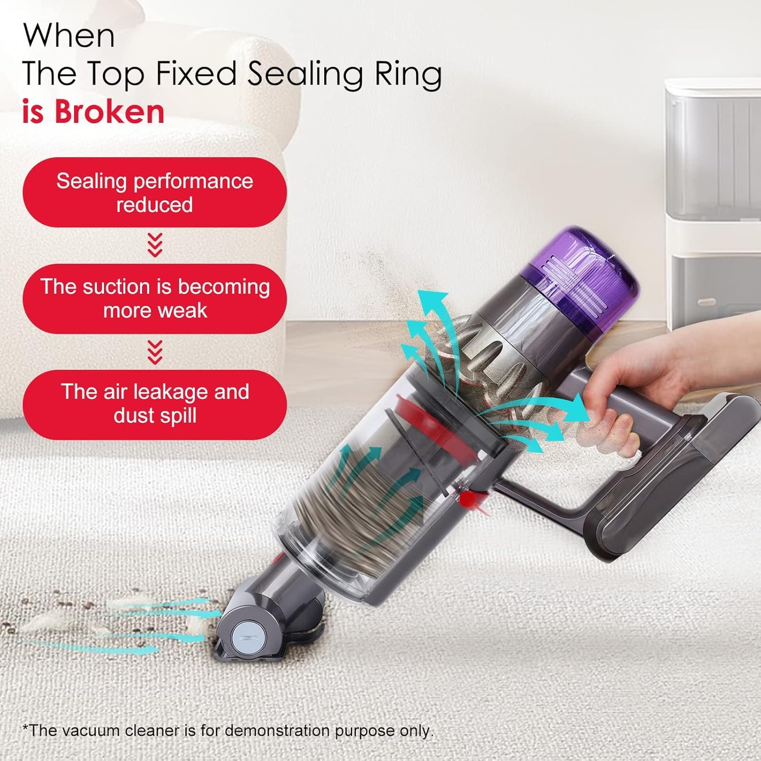 Amazon.co.jp: クリアビンシーリングリング対応ダイソン V11 V15 SV14