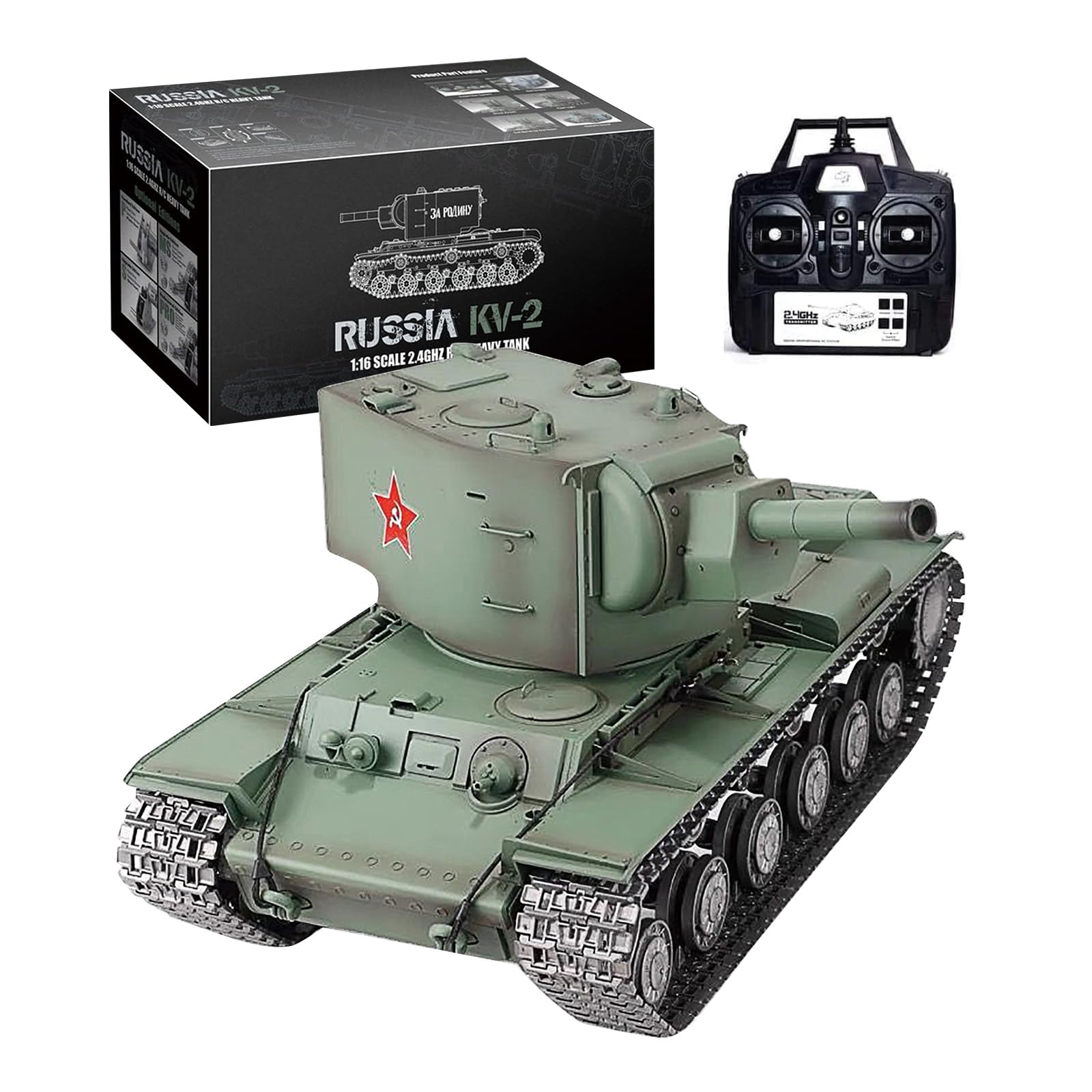 Amazon.co.jp: Goldmeet ラジコン戦車 ソビエト重戦車 KV-2 1/16