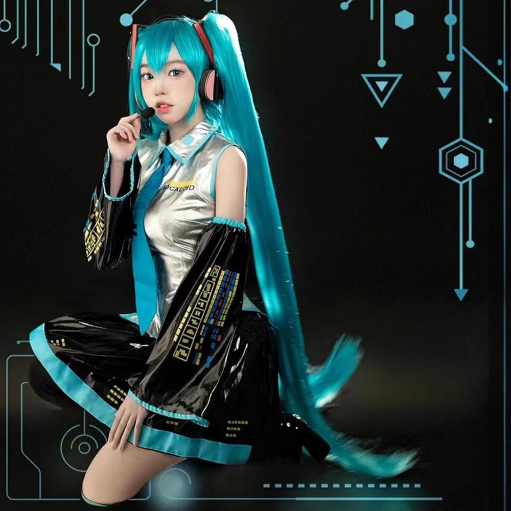 Amazon.co.jp: [milky time] ウィッグ付き 初音ミク コスプレ