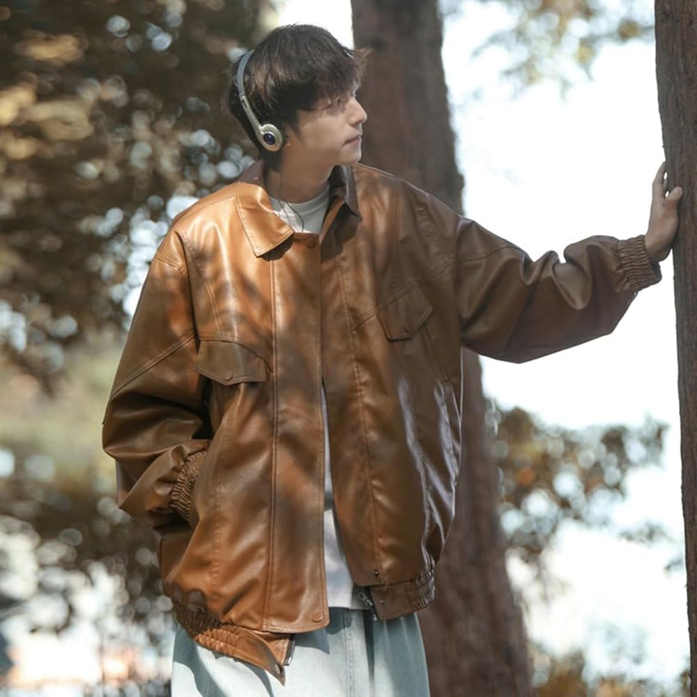 Amazon | [Sakunaca] レザージャケット メンズ ライダース PUレザー