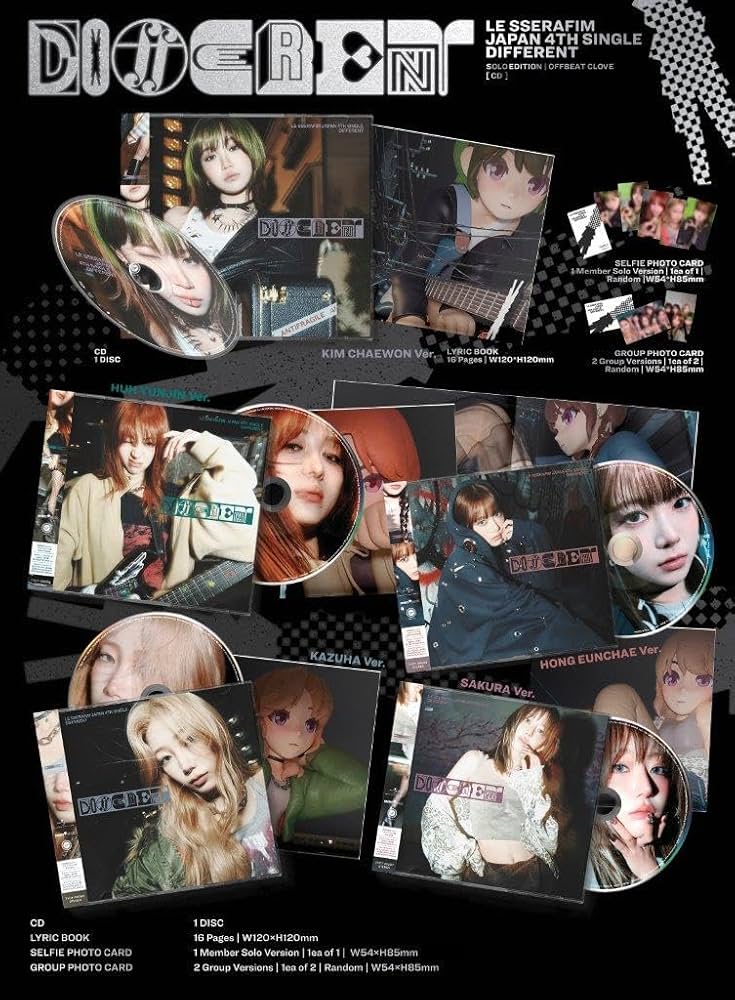 Amazon.co.jp: DIFFERENT(初回限定 メンバーソロジャケット盤 HONG