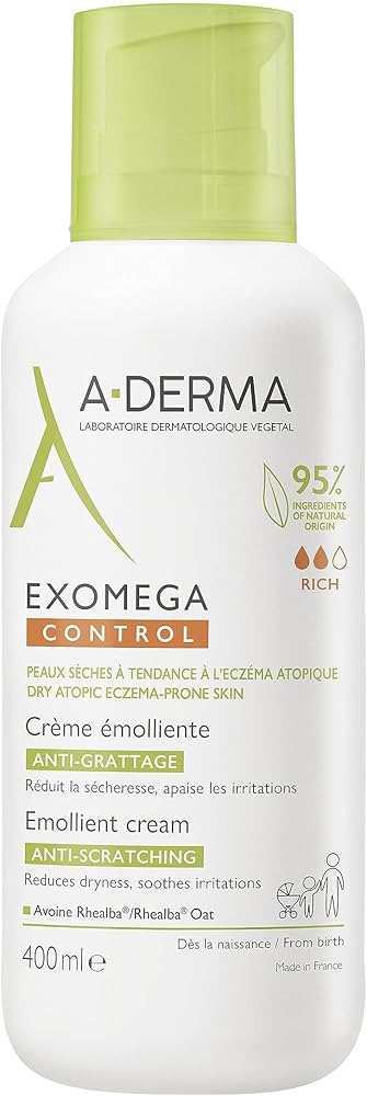 Amazon.com : Aderma Exomega Emollient Cream 400ml : Body Gels And