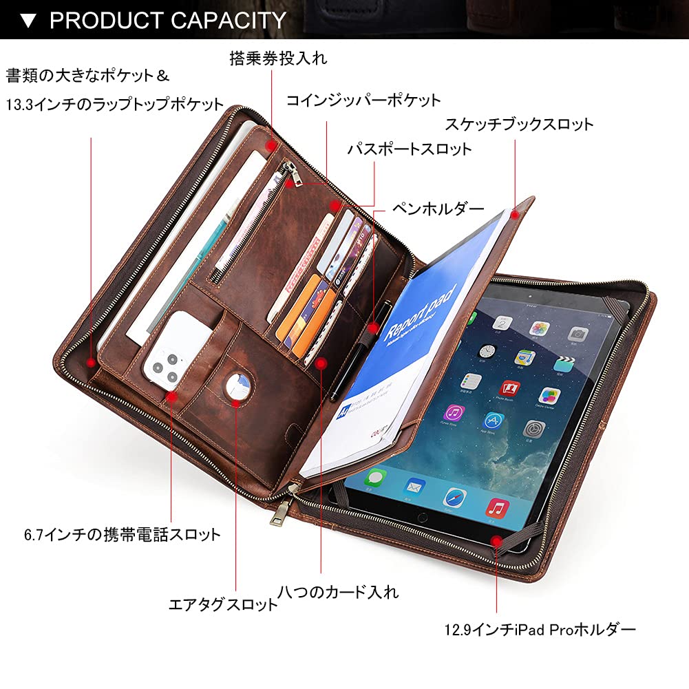 Amazon.co.jp: HIRAM iPad proケース手帳型iPad pro12.9インチ/ipad