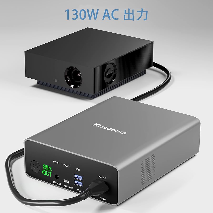 Amazon | Krisdonia ポータブル電源 AC出力対応 モバイルバッテリー