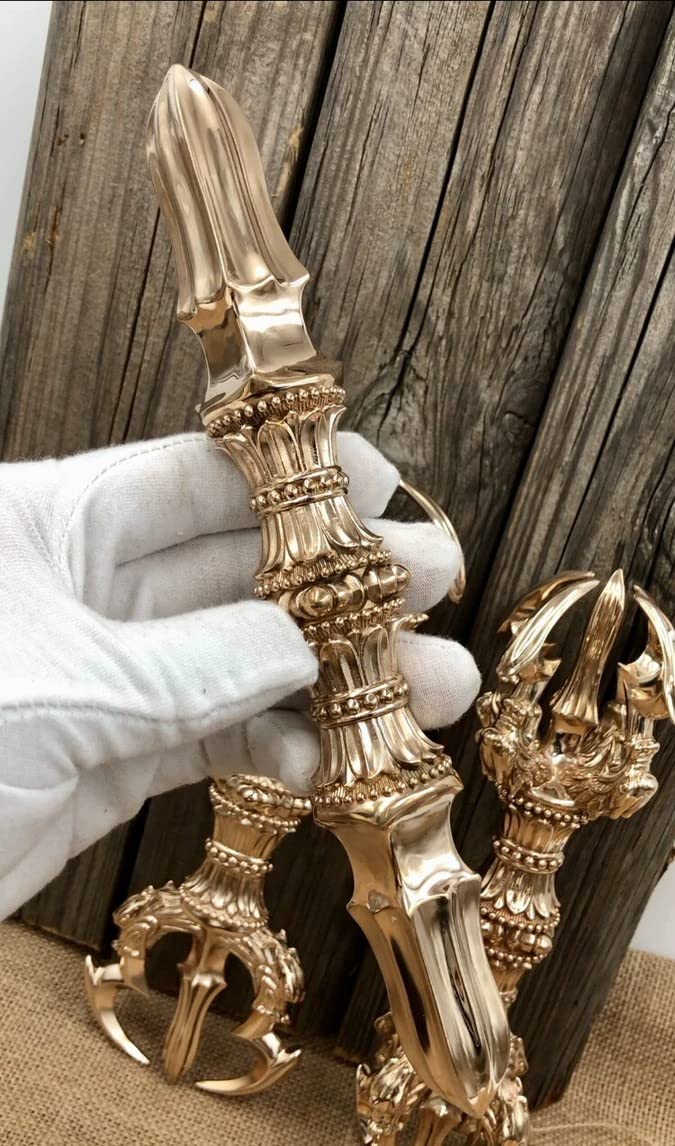 Amazon｜密教法具 独鈷杵・三鈷杵・五鈷杵 三点セット 真鍮仏具加持