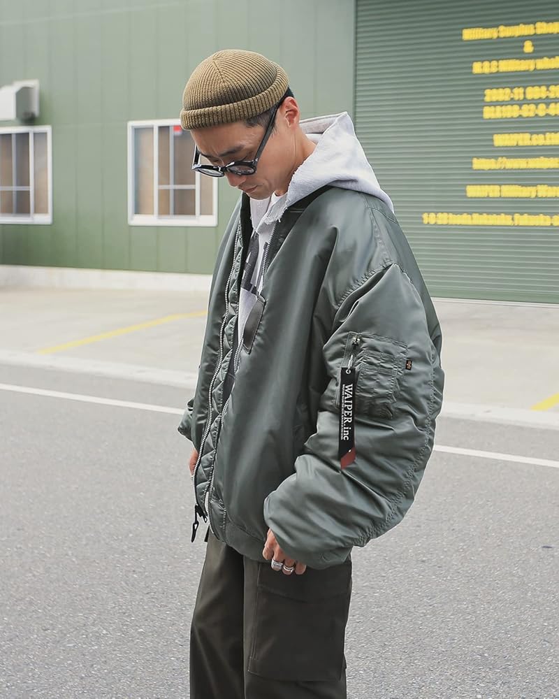 Amazon | [アルファ インダストリーズ] ALPHA WAIPER別注 TA0128 MA-1