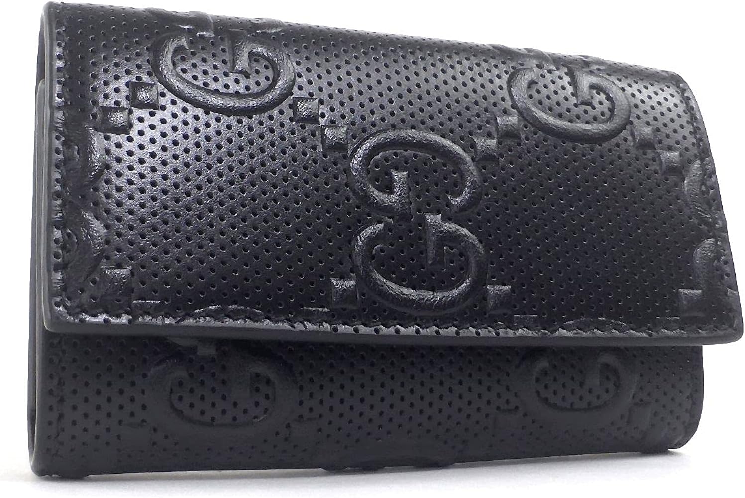 Amazon | [グッチ] キーケース GGエンボス 6連 メンズ 625565 ブラック