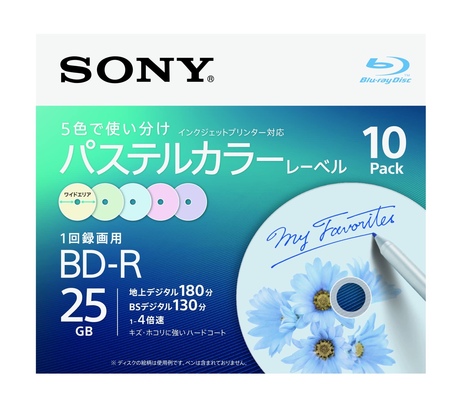 Amazon.co.jp: ソニー ブルーレイディスク BD-R 25GB (1枚あたり地デジ