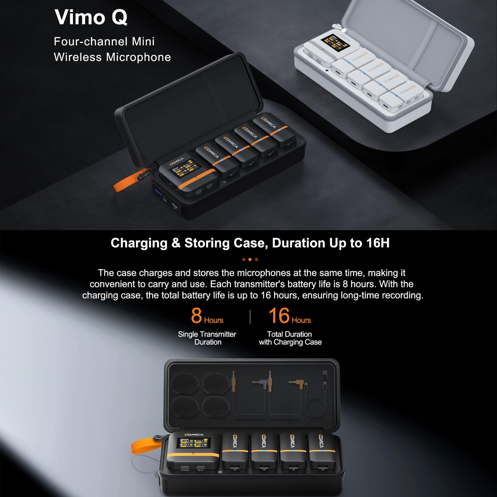 Amazon.com: comica Vimo Q Four-Channel Mini Wireless Lavalier