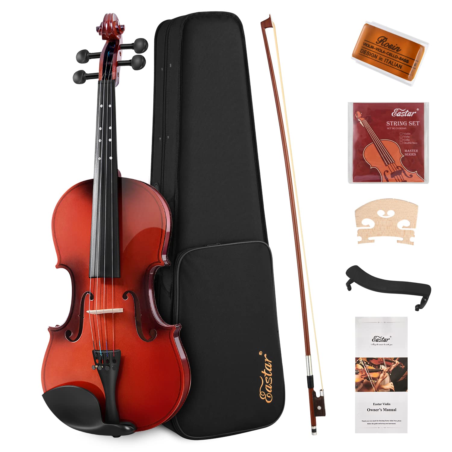 Eastar Violin 4/4 Full Size for Adults, Violin Set for Beginners