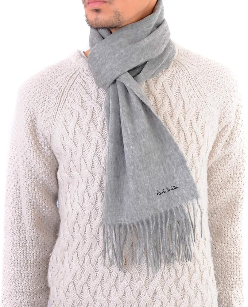 Amazon | [ポールスミス] Paul Smith マフラー メンズ ラム ウール MIA