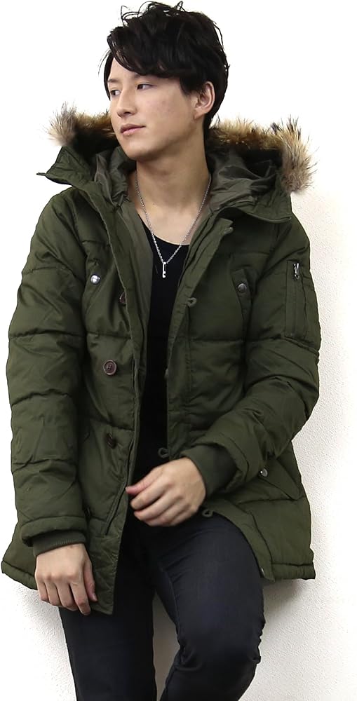 Amazon | [N-3B] ダウンコート メンズ モッズコート フライト