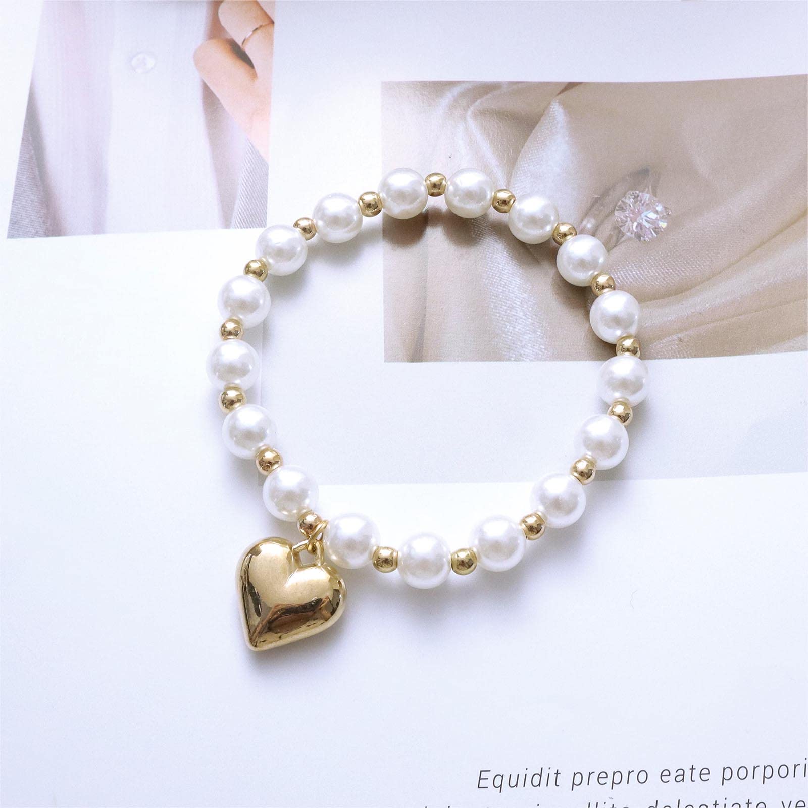 Amazon.co.jp: W WEILIRIAN ボヘミアンハートブレスレット レディース