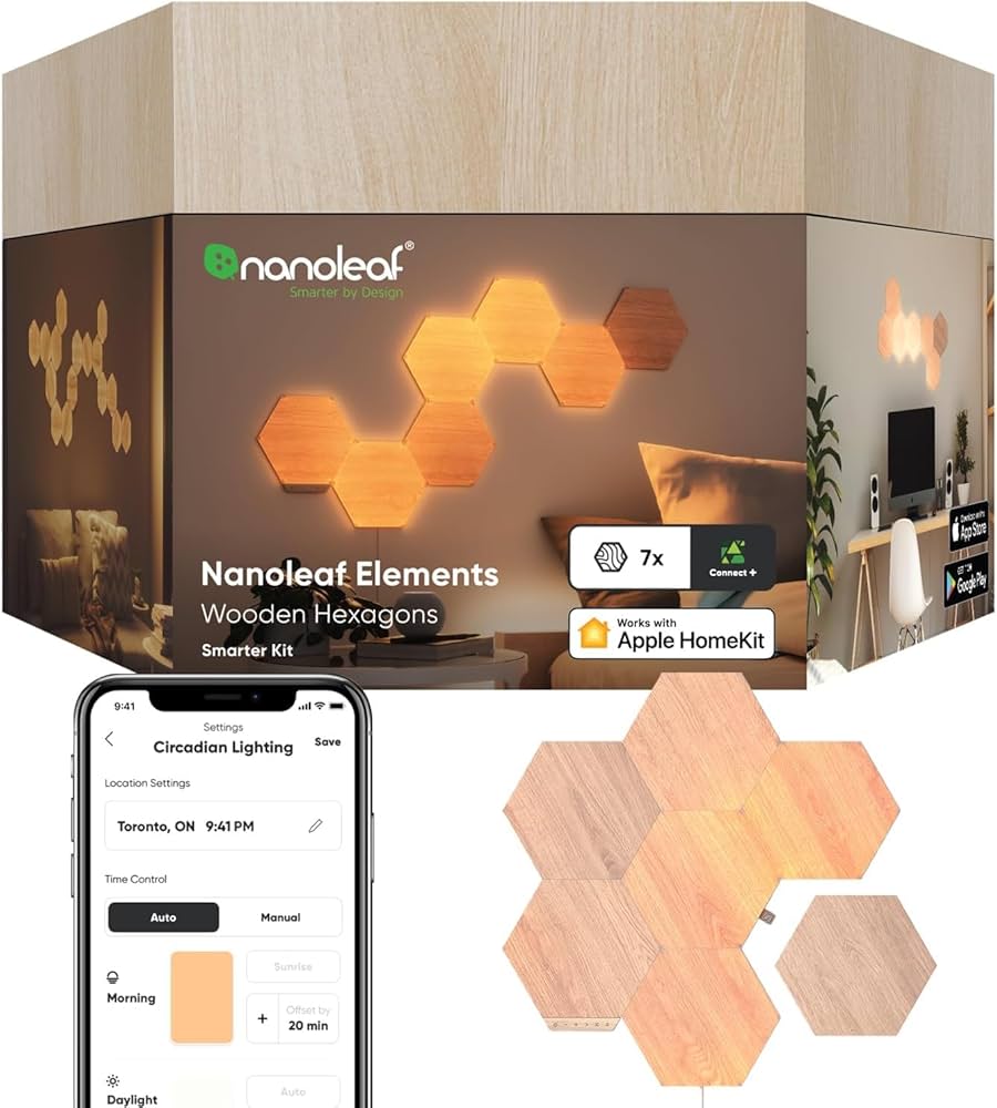Amazon.co.jp: Nanoleaf Elements スマートウォールライト ナノリーフ