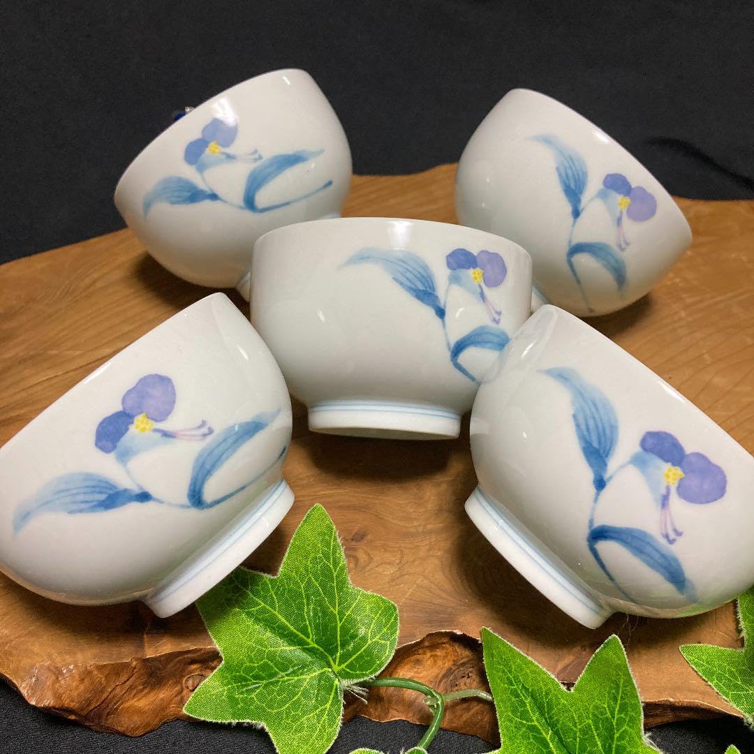 乃りたけ 金彩瑠璃色 小鉢 5つセット