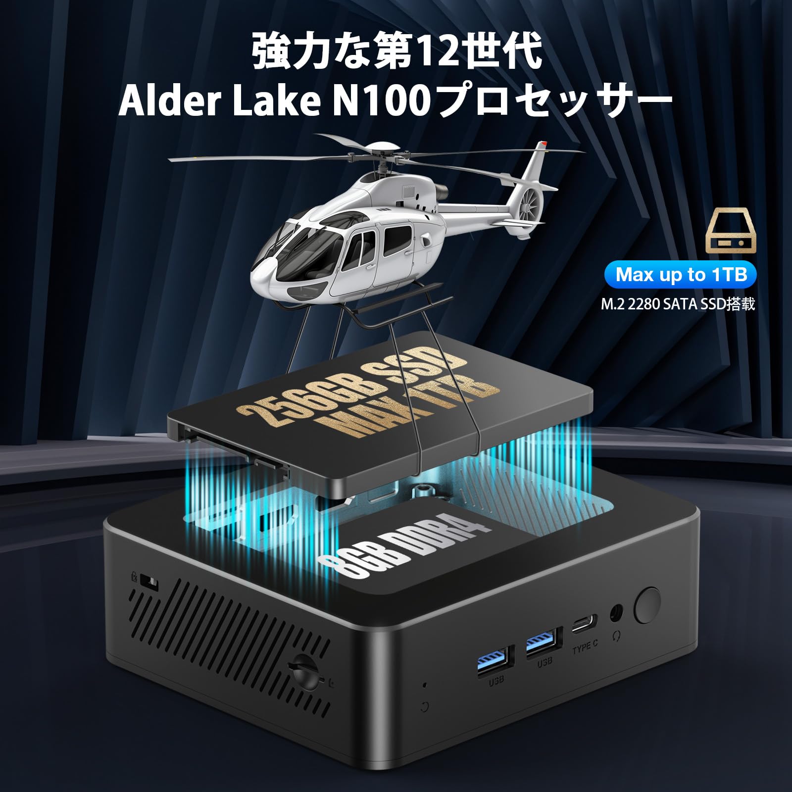 Amazon.co.jp: IPRODA ミニ PC N100 - 第 12 世代 Intel Alder Lake