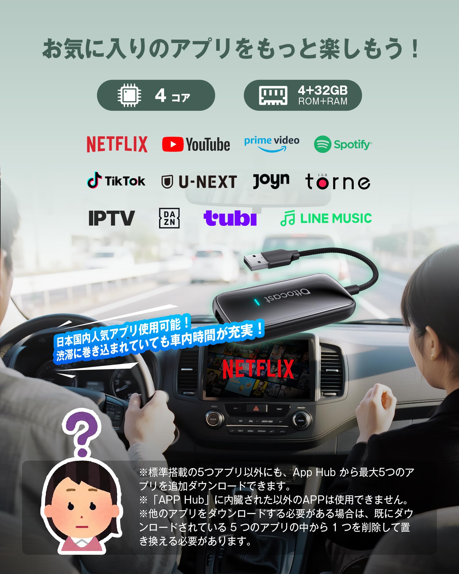 Amazon.co.jp: 【公式】オットキャスト Ottocast Play2Video Ultra