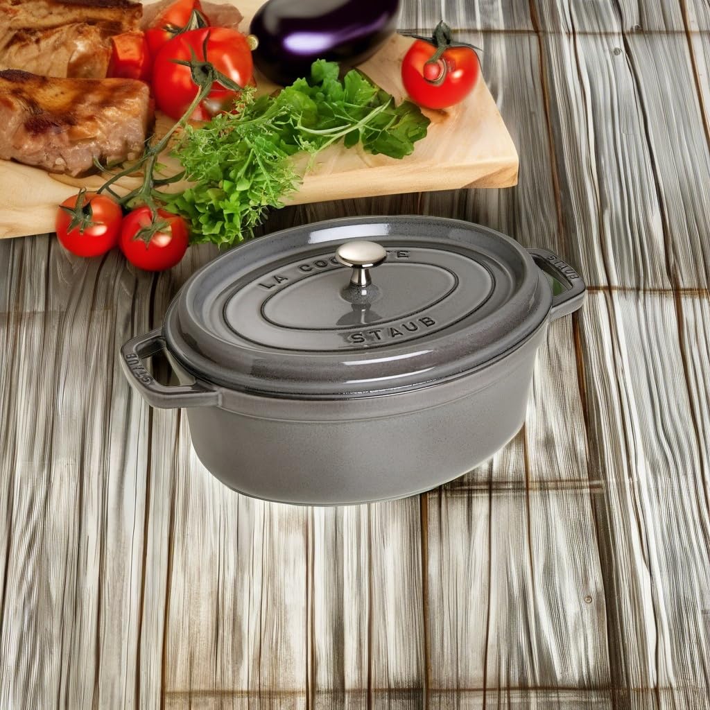 Amazon｜staub ストウブ 「 ピコ ココット オーバル グレー 27cm