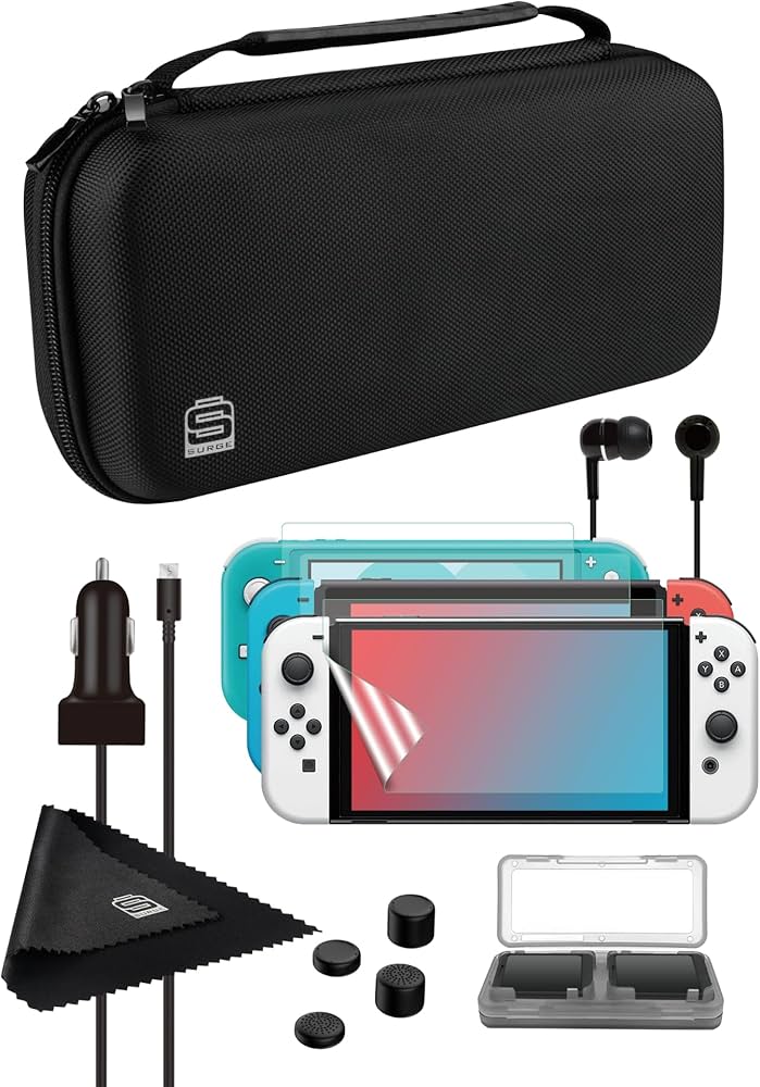 Amazon.com: Accessory Kit for Nintendo Switch - SURGE Starterkit