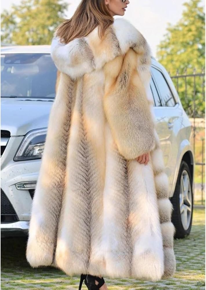 ノーブランド ファーコート アウター 毛皮 ミンク ミドル 肩パッド 11