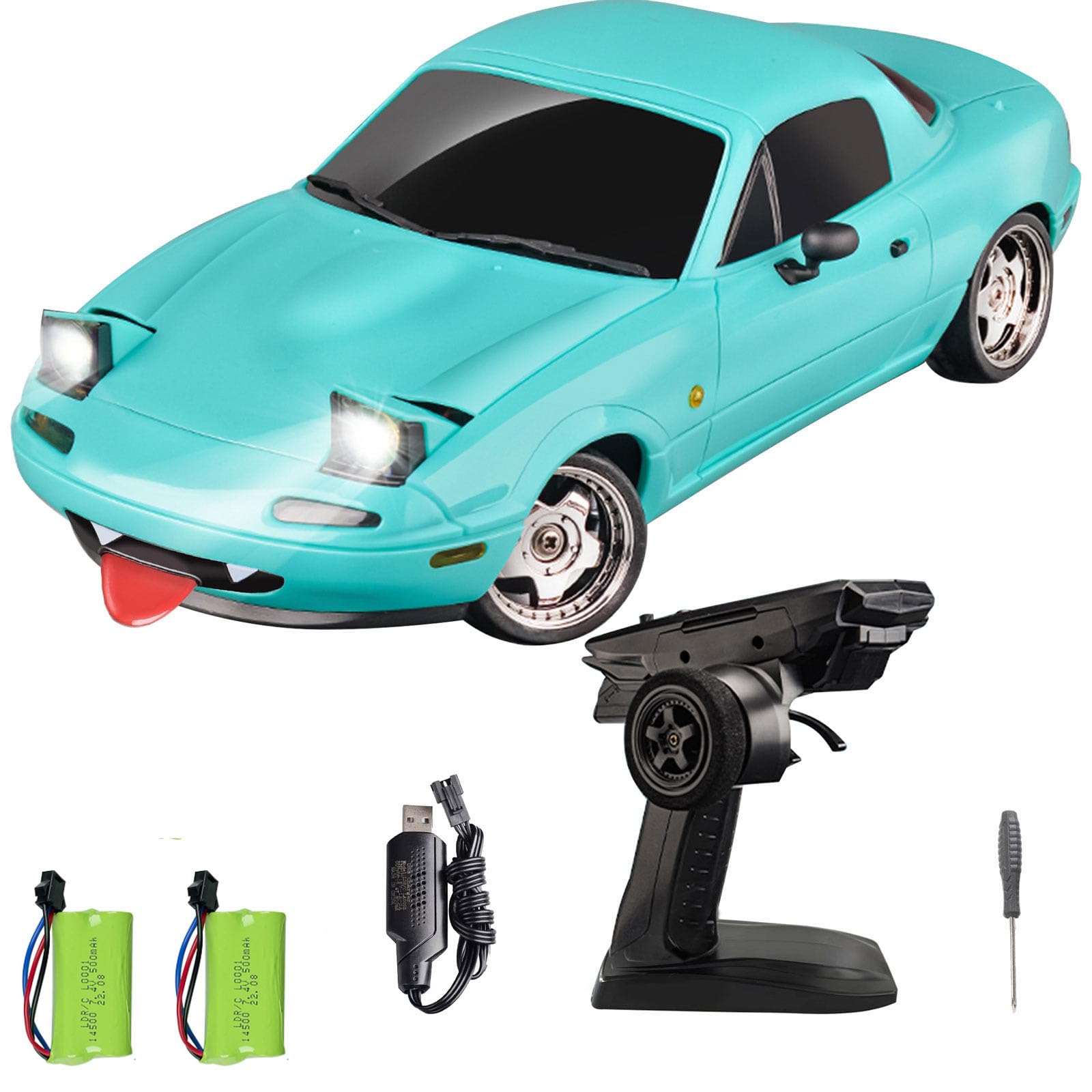 Amazon.com: LD1804 RC Drift Car 1:18 Scale Mini MX-5 RWD 2.4GHz
