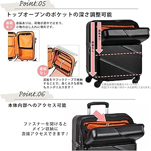 Amazon | [トラベリスト]スーツケース 機内持ち込み キャリーケース