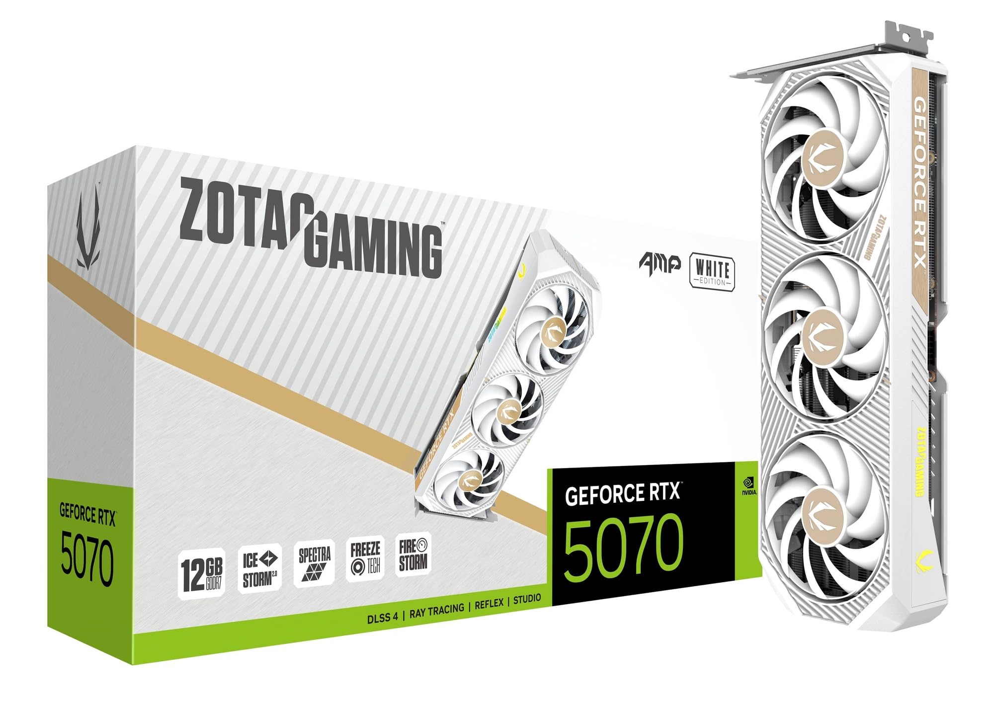 Amazon | ZOTAC GAMING GeForce RTX 5070 AMP White 12GB GDDR7