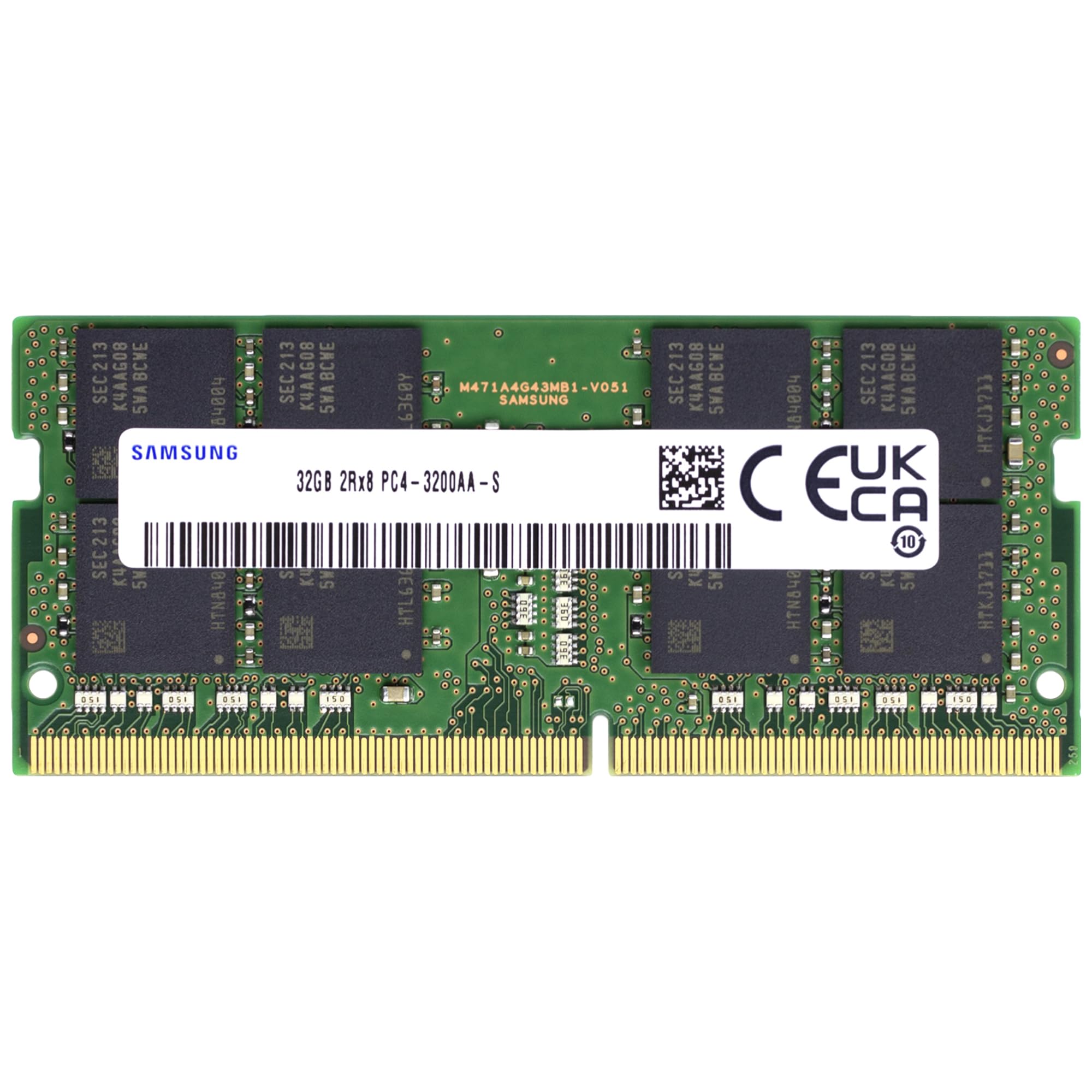 Samsung 32GB DDR4 3200MHz PC4-25600 (PC4-3200AA) CL22 SODIMM 2Rx8