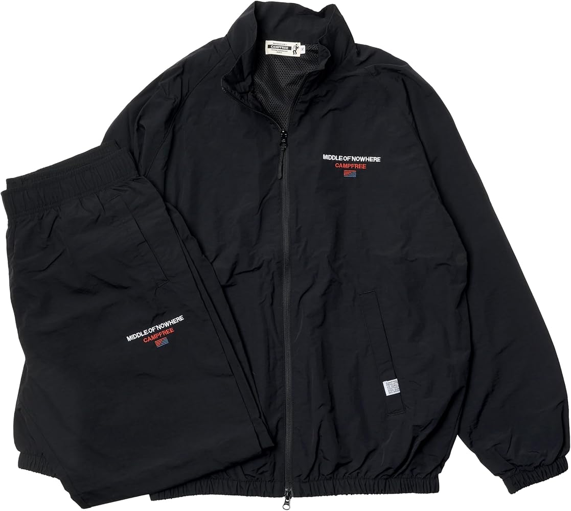 Amazon | [CAMPFREE] トラックスーツ 上下 セット メンズ レディース