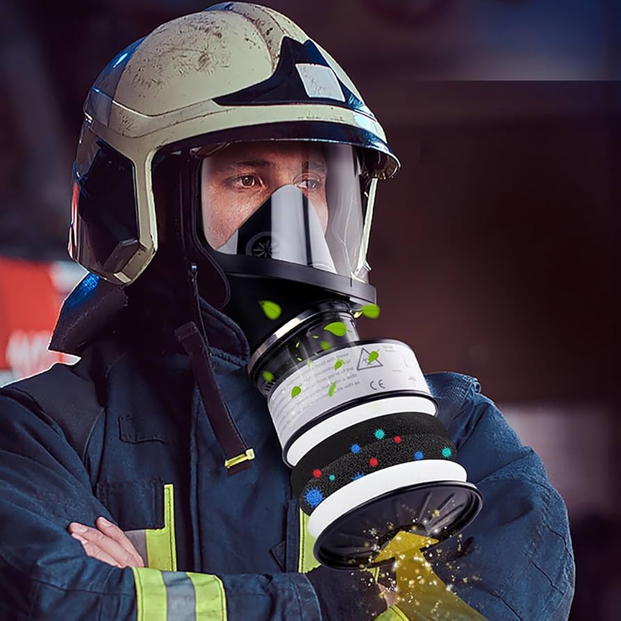 ガスマスク 透明レンズ 多孔質フィルター ガスマスク 透明レンズ 多孔