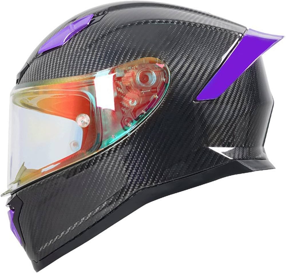 Amazon.co.jp: バイク クラッシュ ヘルメット カーボン ファイバー