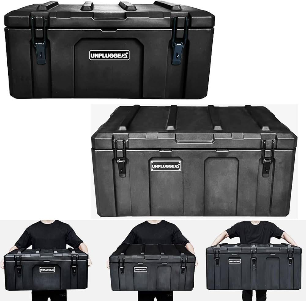 Amazon.co.jp: アンプラグドキャンプ ツールボックス 黒 ブラック 53