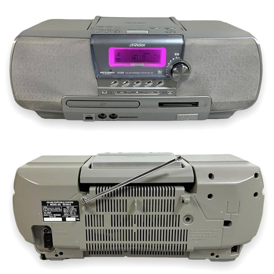 Victor Clavia CD-MD ポータブルシステム RD-M2-H動確済 Victor Clavia