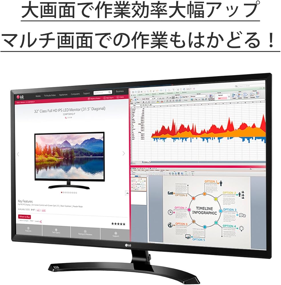 Amazon.co.jp: LG モニター ディスプレイ 32MP58HQ-P 31.5インチ/フル