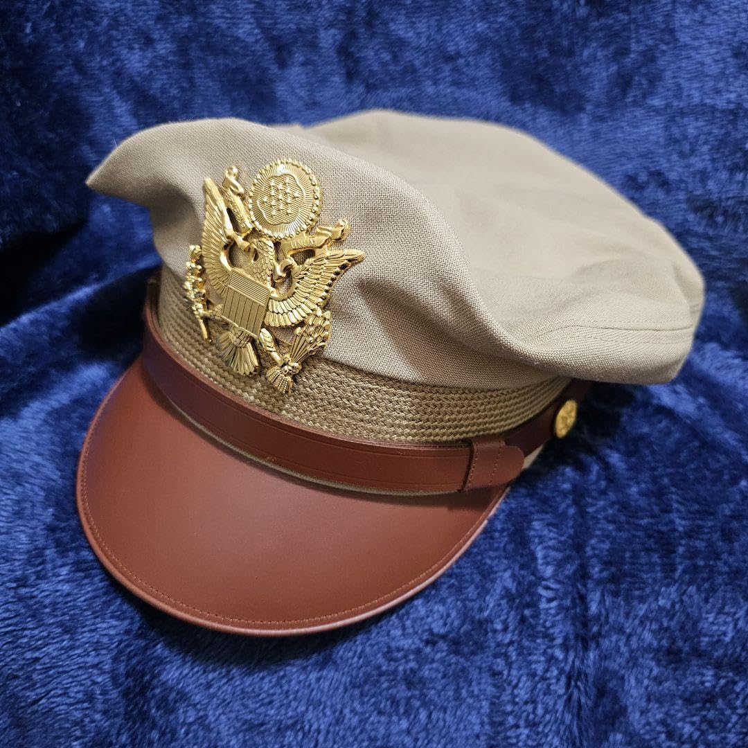 Amazon.co.jp: WW2 米陸軍 航空軍 夏用 クラッシュキャップ 制帽 帽子