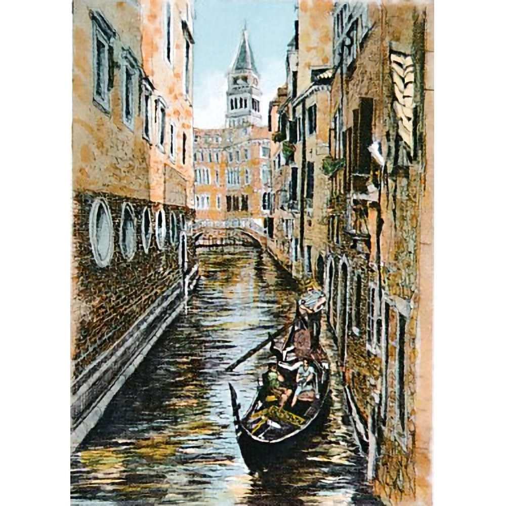 Amazon｜織田義郎 ベニスの教会 マット エッチング＋手彩色 版画 銅