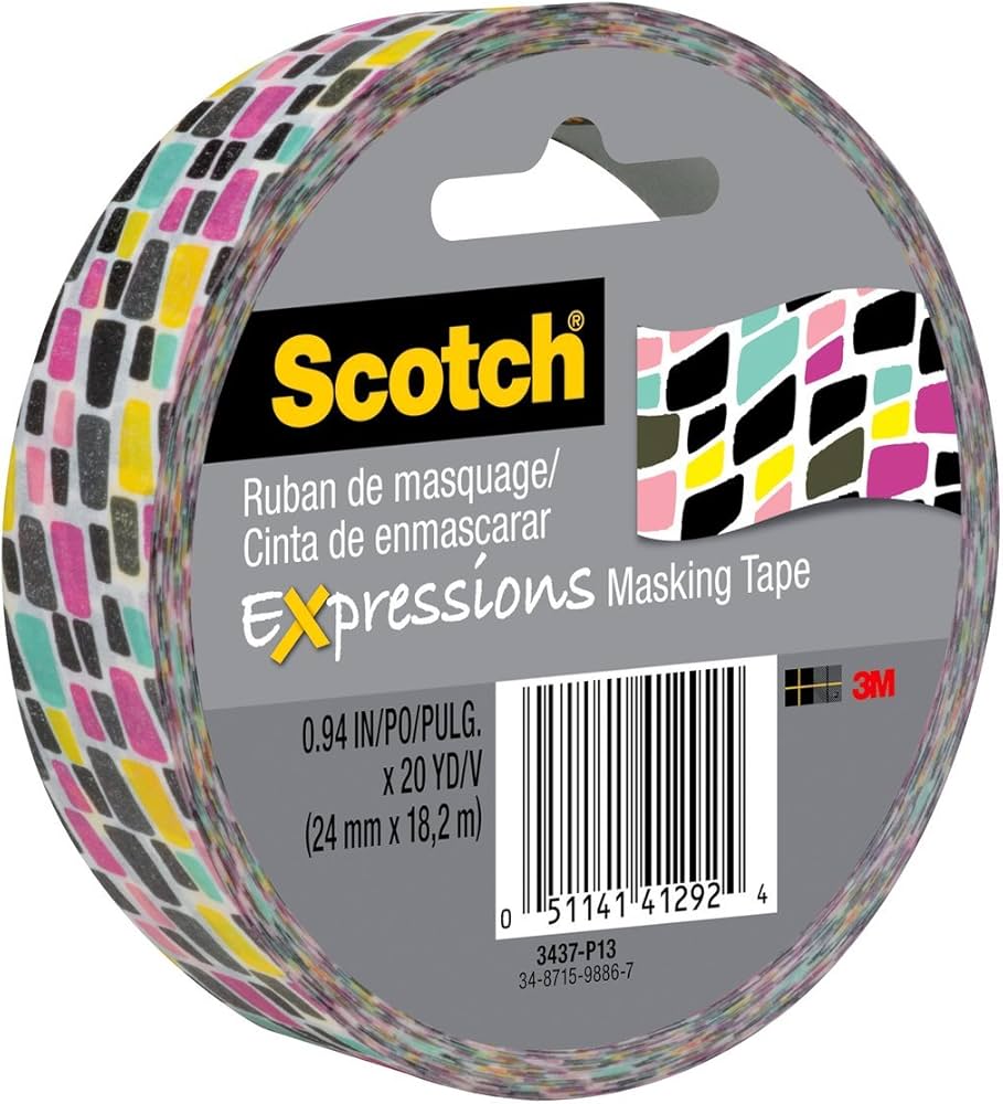 Amazon.co.jp: Scotch式マスキングテープ、0.94インチx 20ヤード