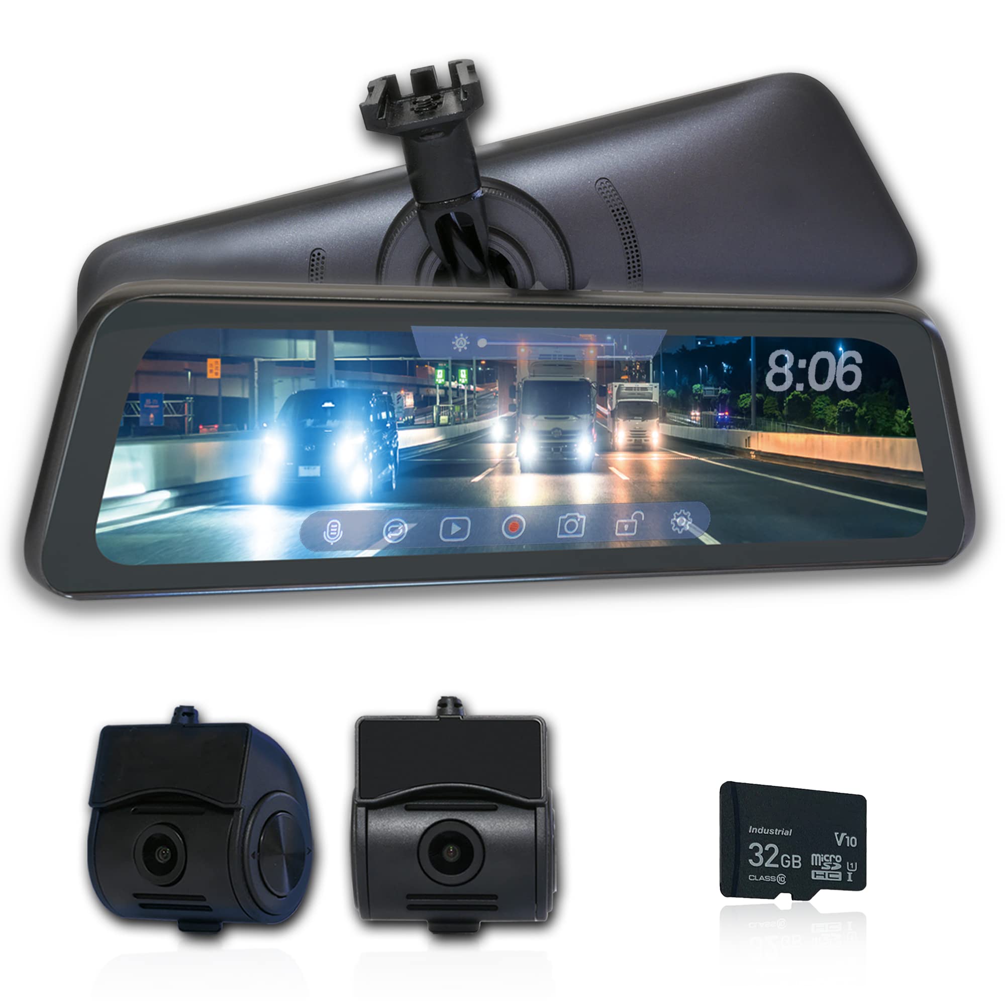 Amazon.co.jp: KEIYO 【デジタルミラー型ドラレコ】純正交換型 アーム