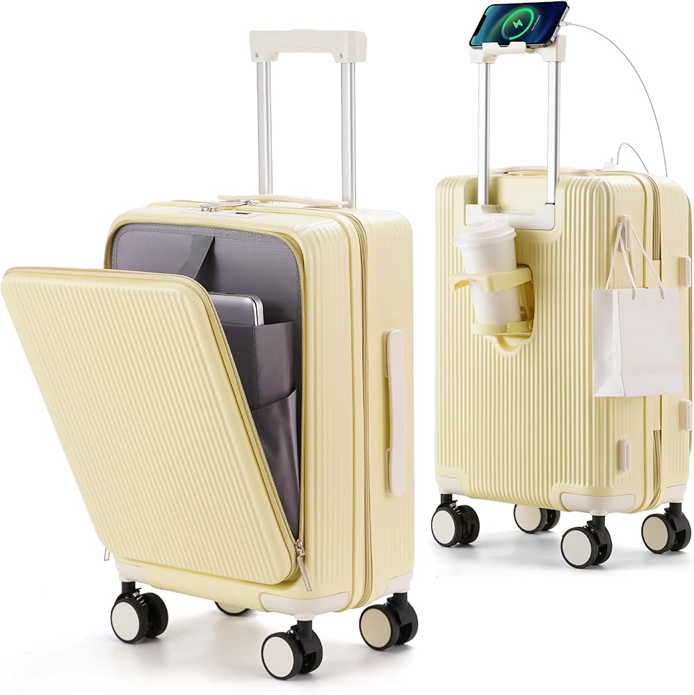 Amazon | [Mularda] 前開きキャリーケース スーツケース機内持ち込み